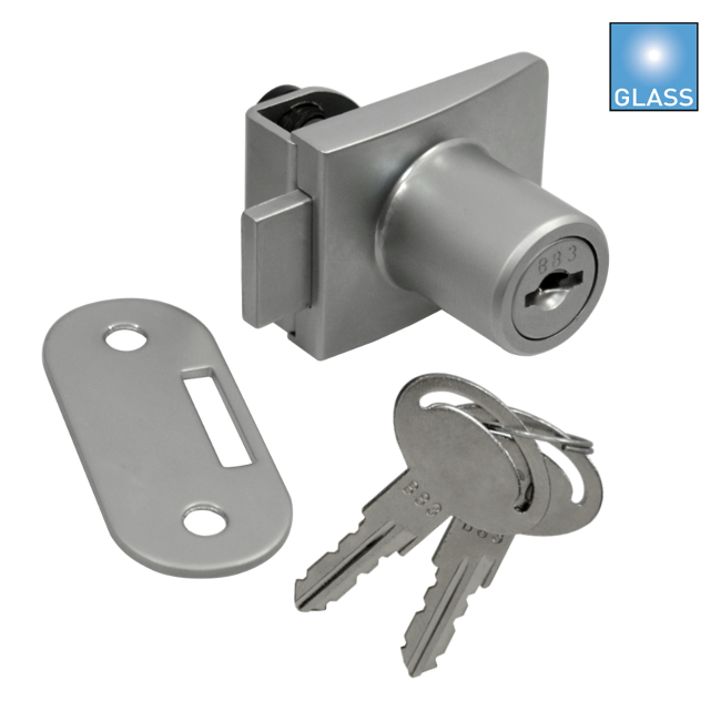 Fechadura para portas de vidro para arm�rios - porta 1 folha